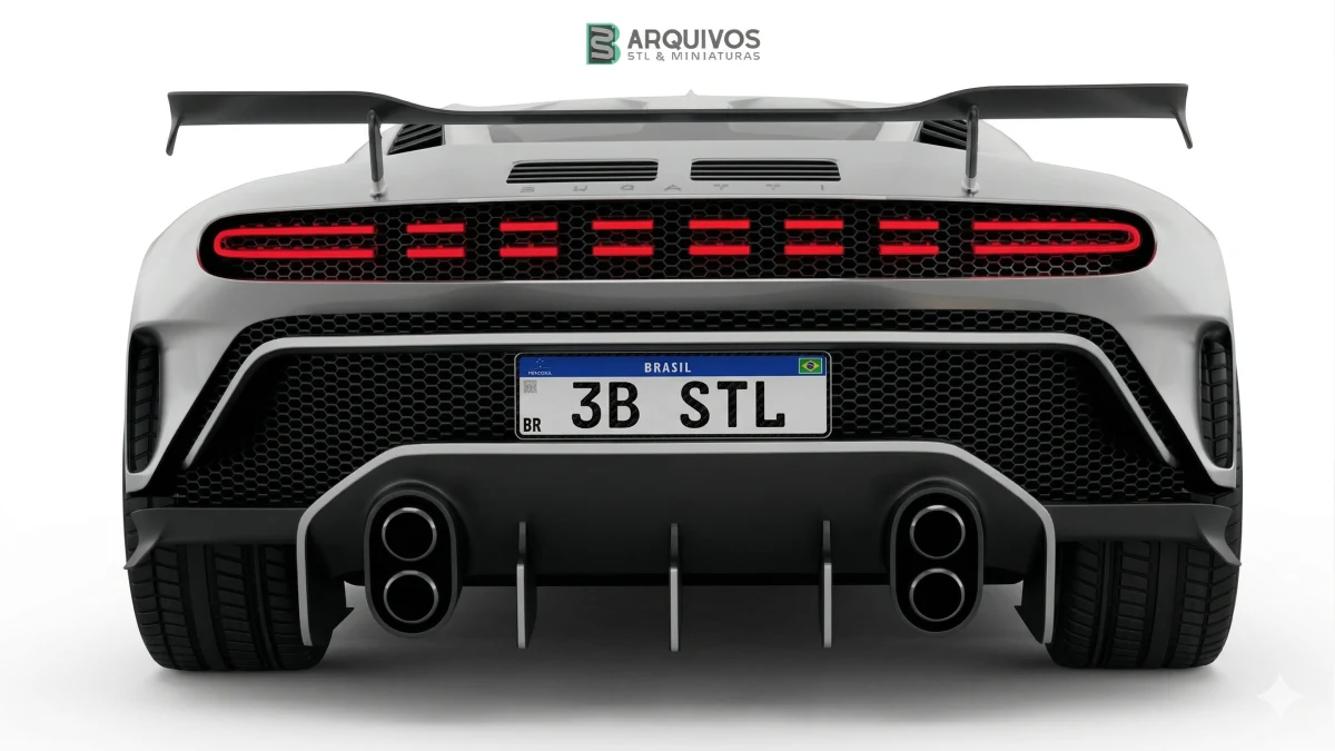 Modelo 3D STL - Bugatti Centodieci 2020 — foto 4